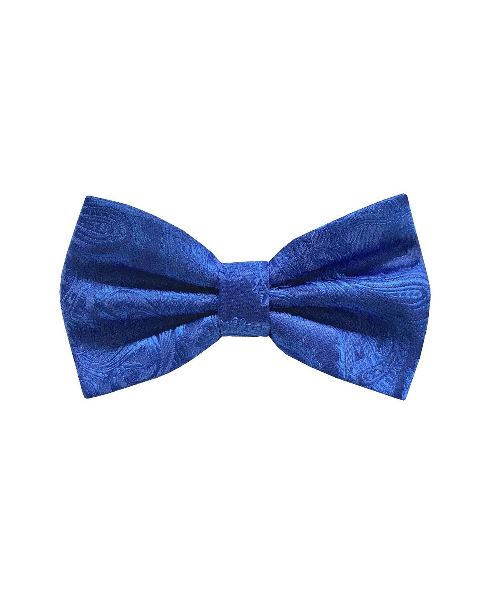 Bow Tie In Paisley Pattern Royal - Rainwater's Men's Clothing and Tuxedo Rental