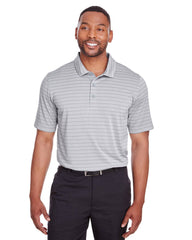 Puma Stripe Polo In Light Grey - Rainwater's Men's Clothing and Tuxedo Rental