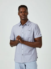 7 Diamonds Casablanca Short Sleeve Shirt In Grey