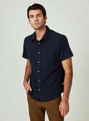 7 Diamonds Hana Short Sleeve Shirt In Navy