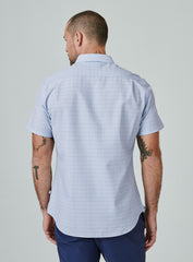 7 Diamonds Toledo Short Sleeve Shirt In Light Blue