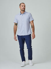 7 Diamonds Toledo Short Sleeve Shirt In Light Blue