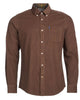 Barbour Cord 2 Cordoroy Button Down Collar Tailored Button Up Shirt In Brown - Rainwater's Men's Clothing and Tuxedo Rental