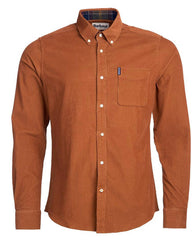 Barbour Cord 2 Cordoroy Button Down Collar Tailored Button Up Shirt In Sandstone - Rainwater's Men's Clothing and Tuxedo Rental