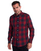 Barbour Wetheram Red Tartan Plaid Button Down Collar Shirt in Tailored Fit - Rainwater's Men's Clothing and Tuxedo Rental
