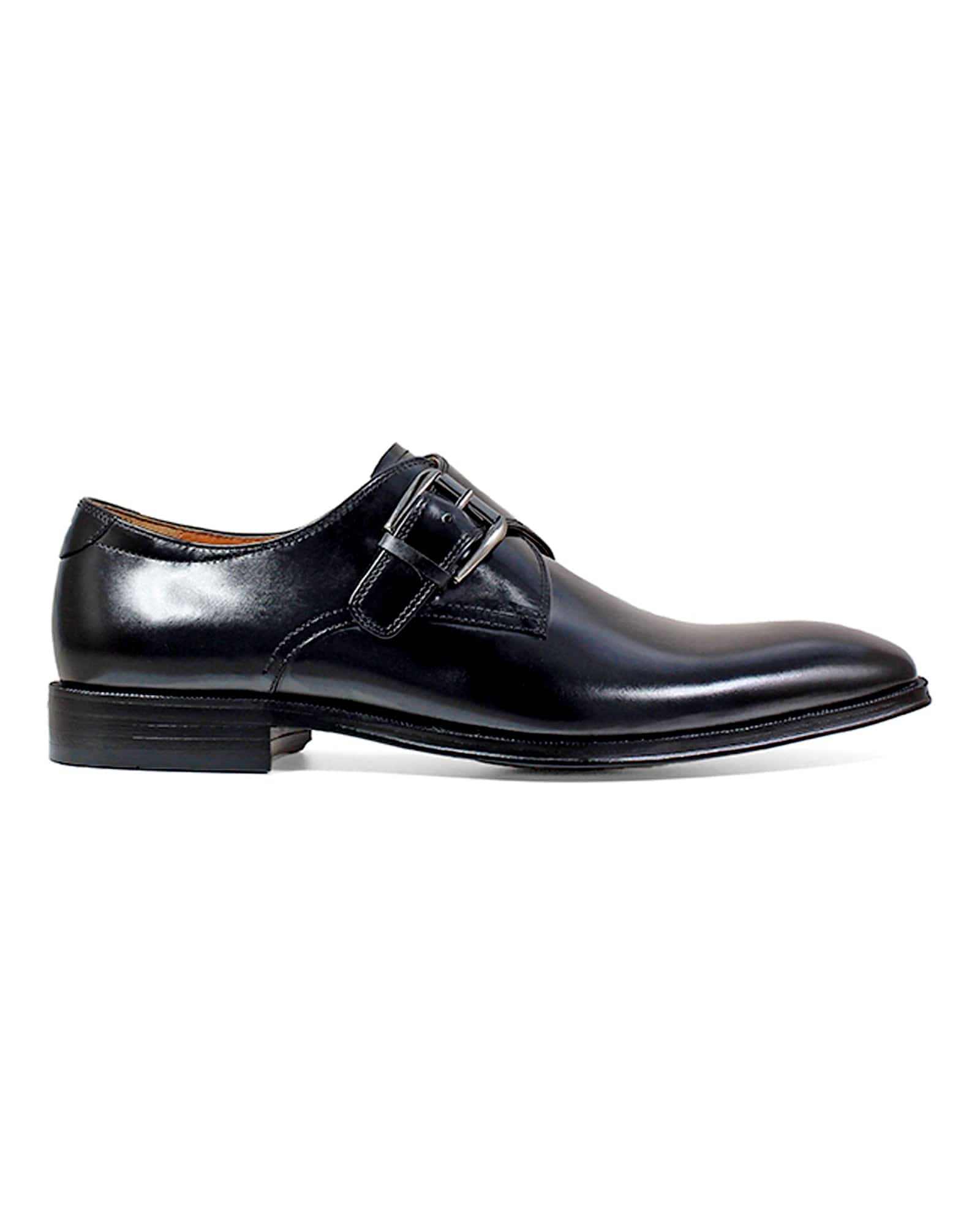 Florsheim Belfast Monk Strap in Black Rainwater's
