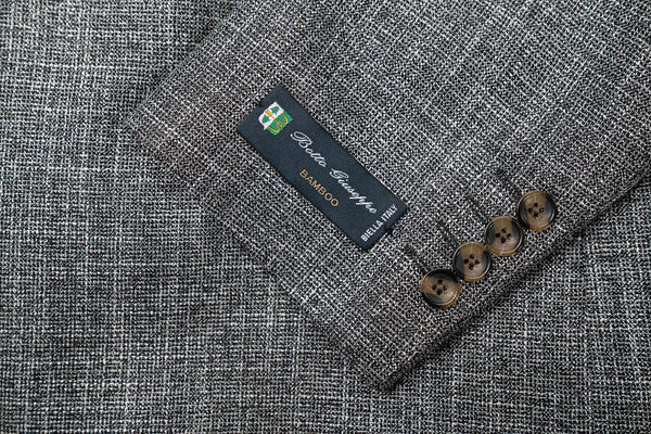Botto Giuseppe Black & Silver Bamboo Sport Coat - Rainwater's Men's Clothing and Tuxedo Rental