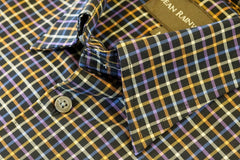 Black with Khaki, Blue, and Purple Tattersall Check by Dean Rainwater - Rainwater's Men's Clothing and Tuxedo Rental