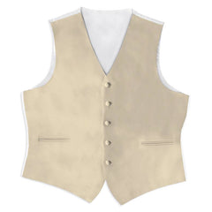 Champagne Satin Rental Vest - Rainwater's Men's Clothing and Tuxedo Rental