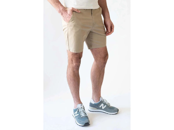 Devil Dog 7 inch Shorts -Stretch Twill In Rugged Tan - Rainwater's