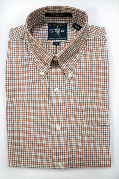 Rainwater's Apricot Small Plaid - Rainwater's Men's Clothing and Tuxedo Rental