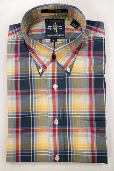 Rainwaters Navy and Yellow Plaid - Rainwater's Men's Clothing and Tuxedo Rental
