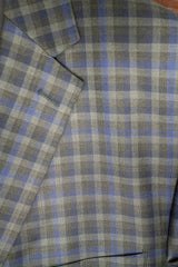 Zignone Blue Grey Plaid Super 120's Wool Sport Coat - Rainwater's Men's Clothing and Tuxedo Rental