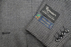 Lanificio di Pray Black & Grey Check Silk & Wool Sport Coat - Rainwater's Men's Clothing and Tuxedo Rental