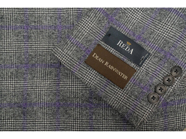 Reda's Glen Plaid With Purple Wool Sport Coat - Rainwater's Men's Clothing and Tuxedo Rental
