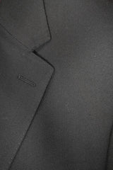 Rainwater's Black Crepe Slim Fit Super 140's Wool Soft Coat - Rainwater's Men's Clothing and Tuxedo Rental