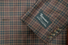 Reda's Rust Check Super 130's Wool Sport Coat - Rainwater's Men's Clothing and Tuxedo Rental