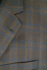 Tessitura di Quaregna Brown Plaid Wool & Silk Sport Coat - Rainwater's Men's Clothing and Tuxedo Rental