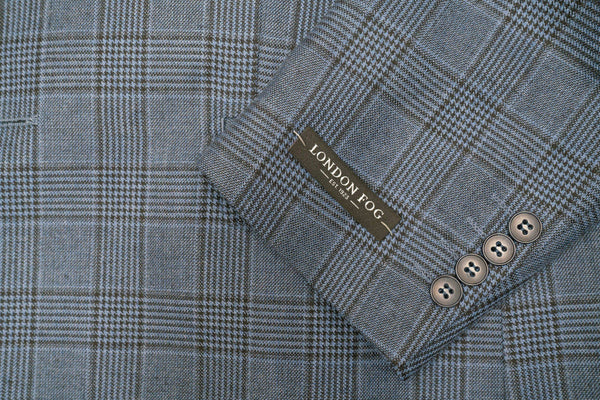 London Fog Blue Glen Plaid Sport Coat - Rainwater's Men's Clothing and Tuxedo Rental