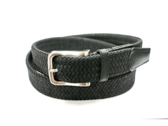 Black Cotton Braided Belt - Rainwater's Men's Clothing and Tuxedo Rental