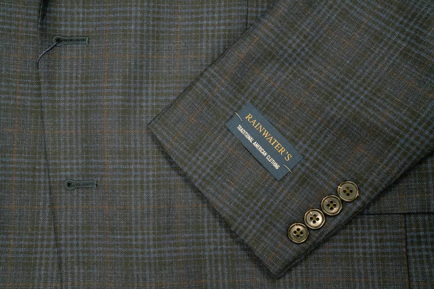 Rainwater's Navy Muted Plaid Classic Fit Wool Sport Coat - Rainwater's Men's Clothing and Tuxedo Rental