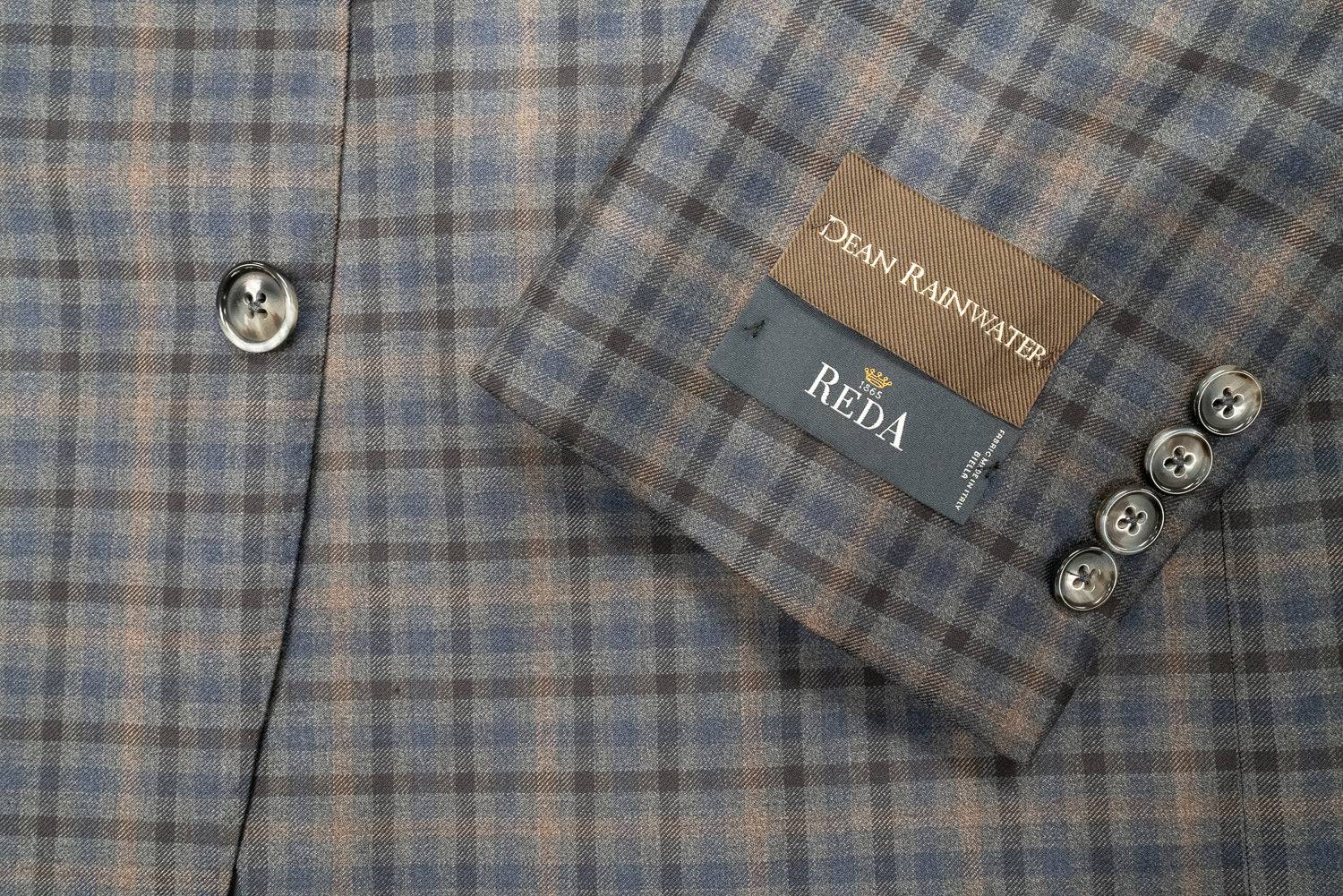 Grey Multi Check Reda Italian Wool Sport Coat - Rainwater's Men's Clothing and Tuxedo Rental