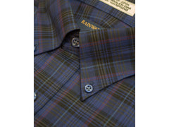 Navy Multi-Plaid Non-Iron Button Up Sport Shirt by Rainwater's - Rainwater's Men's Clothing and Tuxedo Rental