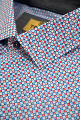 Trend by F/x Fusion Red and Blue Star Print - Rainwater's Men's Clothing and Tuxedo Rental
