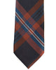 Silk Tie In Burgundy And Navy Plaid - Rainwater's Men's Clothing and Tuxedo Rental