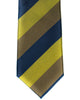 Silk Tie In Navy With Olive & Green Stripes - Rainwater's Men's Clothing and Tuxedo Rental
