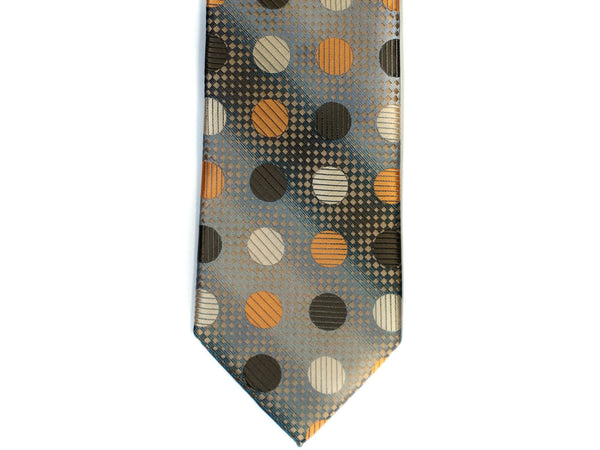 Venturi Uomo Dot Tie in Brown with Tan - Rainwater's Men's Clothing and Tuxedo Rental