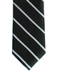 Silk Tie In Black With Grey Regimental Stripes - Rainwater's Men's Clothing and Tuxedo Rental