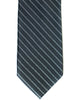 Silk Tie In Grey With Silver Stripes - Rainwater's Men's Clothing and Tuxedo Rental