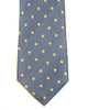 Silk Tie in Blue And Tan Foulard Print - Rainwater's Men's Clothing and Tuxedo Rental