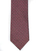 Silk Tie In Rose With Tan Foulard Design - Rainwater's Men's Clothing and Tuxedo Rental