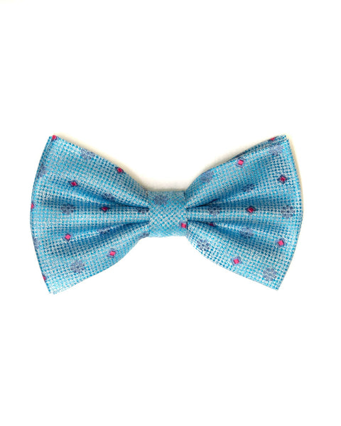 Bow Tie In Foulard Pattern Turquoise - Rainwater's Men's Clothing and Tuxedo Rental
