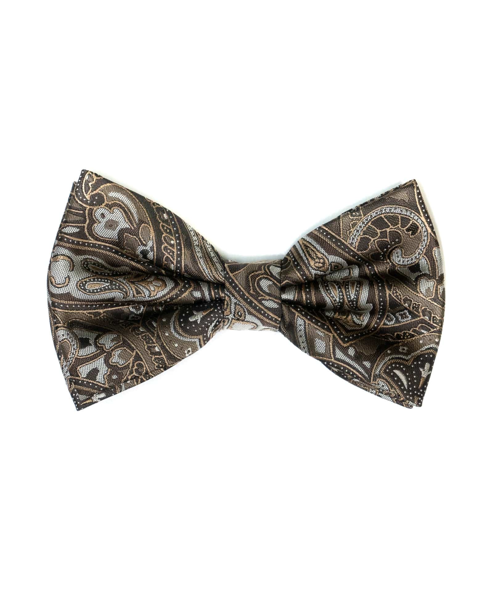 Bow Tie In Paisley Brown - Rainwater's Men's Clothing and Tuxedo Rental