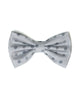 Bow Tie In Foulard Pattern Silver & Grey - Rainwater's Men's Clothing and Tuxedo Rental