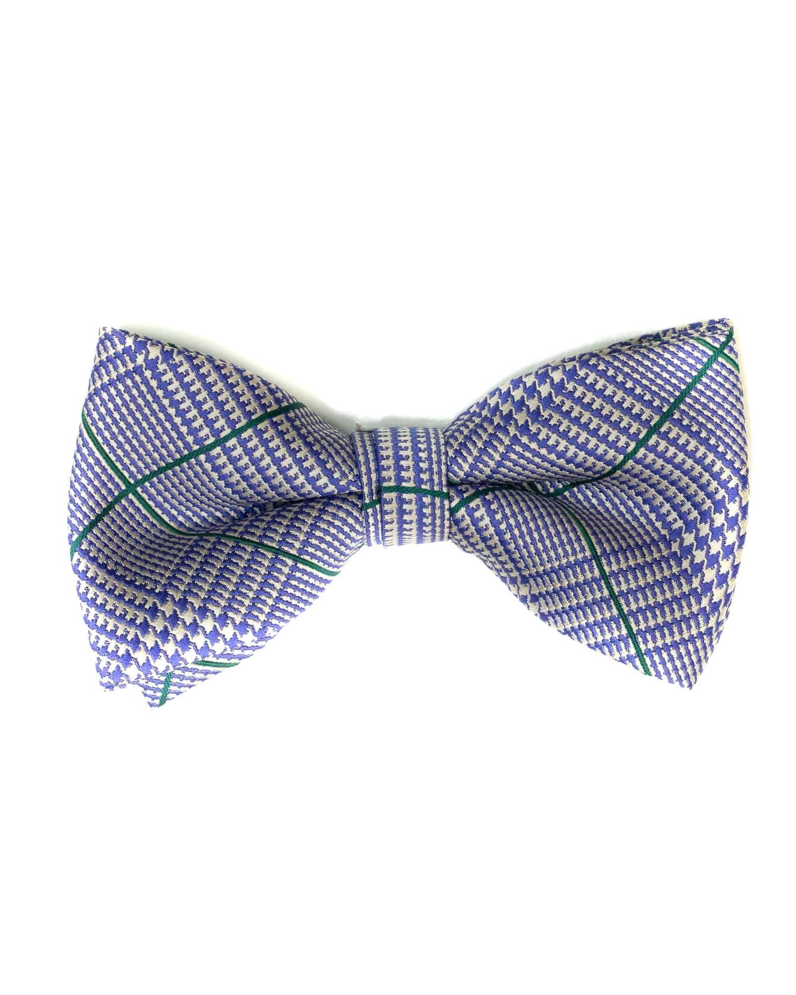 Bow Tie In Plaid Pattern Purple & Grey - Rainwater's Men's Clothing and Tuxedo Rental
