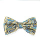 Bow Tie Paisley In Yellow & Blue - Rainwater's Men's Clothing and Tuxedo Rental