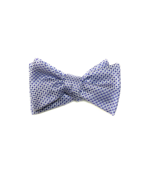 Self Tie Bow Tie In Lavender Neat Pattern - Rainwater's Men's Clothing and Tuxedo Rental
