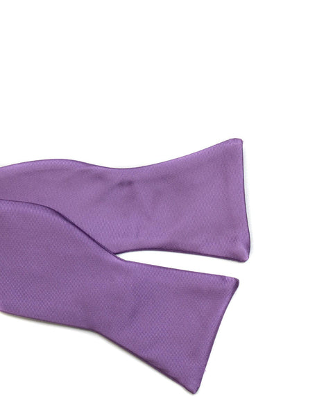 Self Tie Bow Tie In Solid Lavender - Rainwater's Men's Clothing and Tuxedo Rental