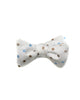 Self Tie Bow Tie In White With Blue & Brown Dots - Rainwater's Men's Clothing and Tuxedo Rental