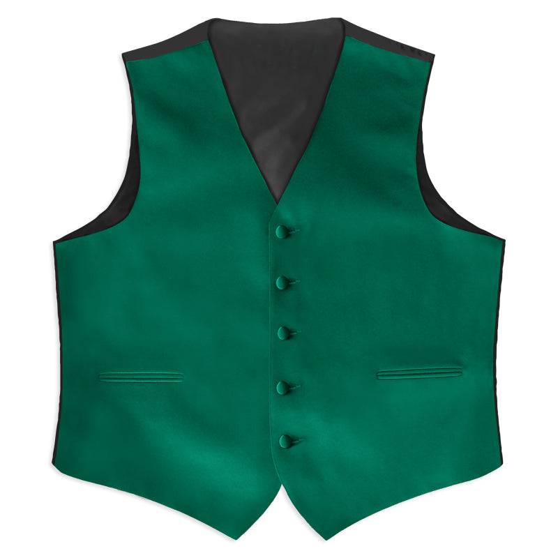 Emerald Satin Rental Vest - Rainwater's Men's Clothing and Tuxedo Rental
