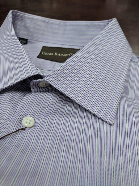 Rainwater's Lilac Stripe French Cuff Dress Shirt - Rainwater's Men's Clothing and Tuxedo Rental