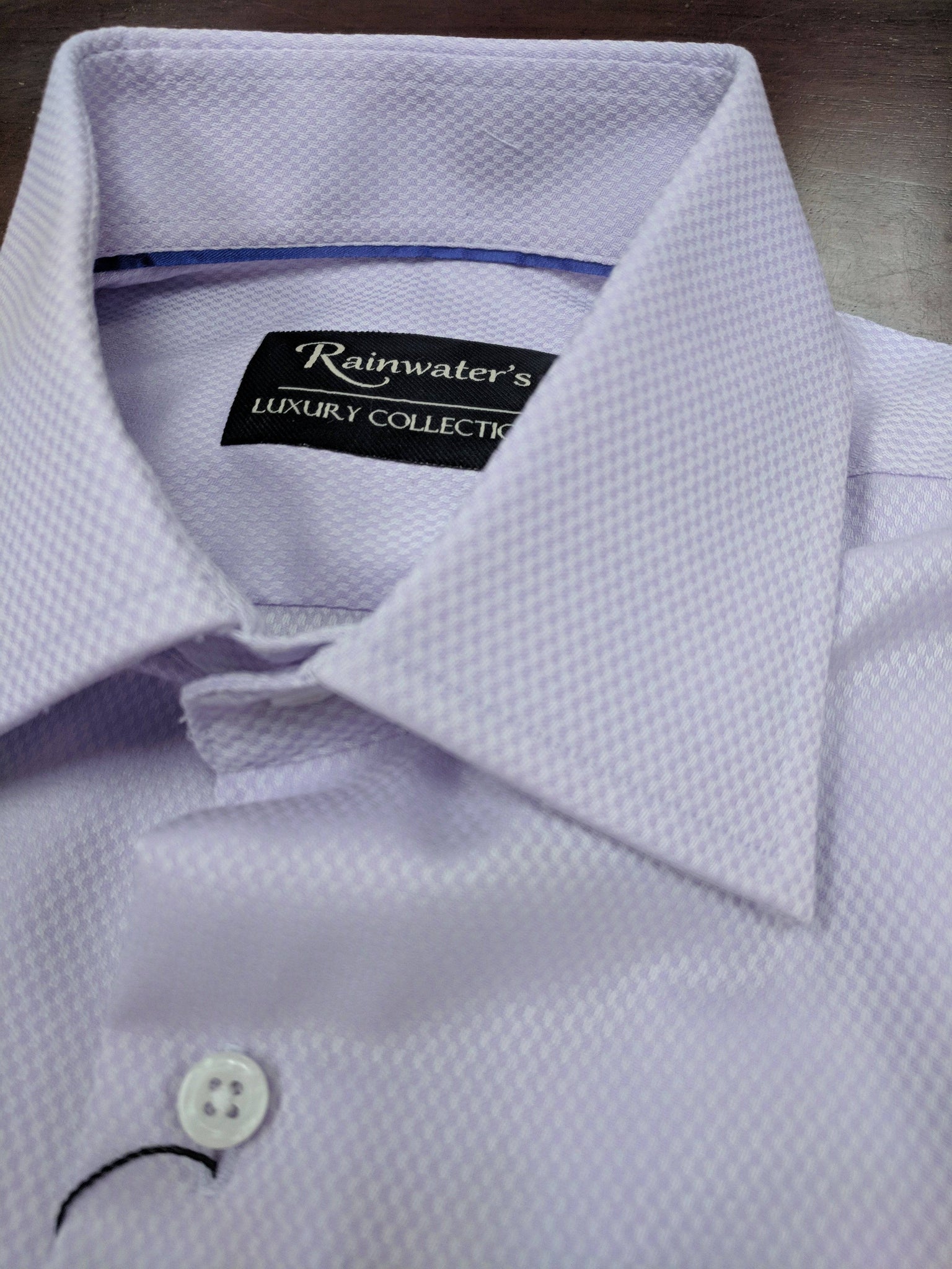 Rainwater's Lavender Royal Oxford 100% Cotton, Classic Fit, Button Cuff, Spread Collar - Dress shirt - Rainwater's Men's Clothing and Tuxedo Rental