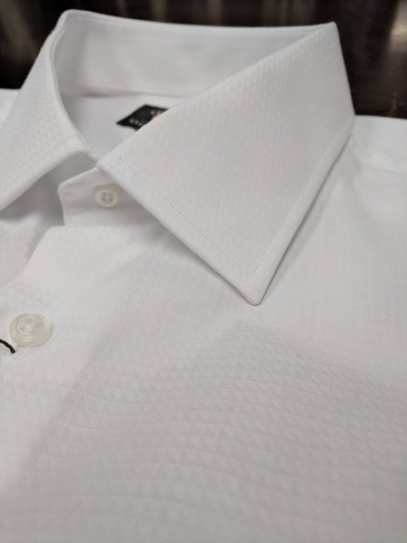 Rainwater's Tone on Tone White Dress Shirt - Rainwater's Men's Clothing and Tuxedo Rental