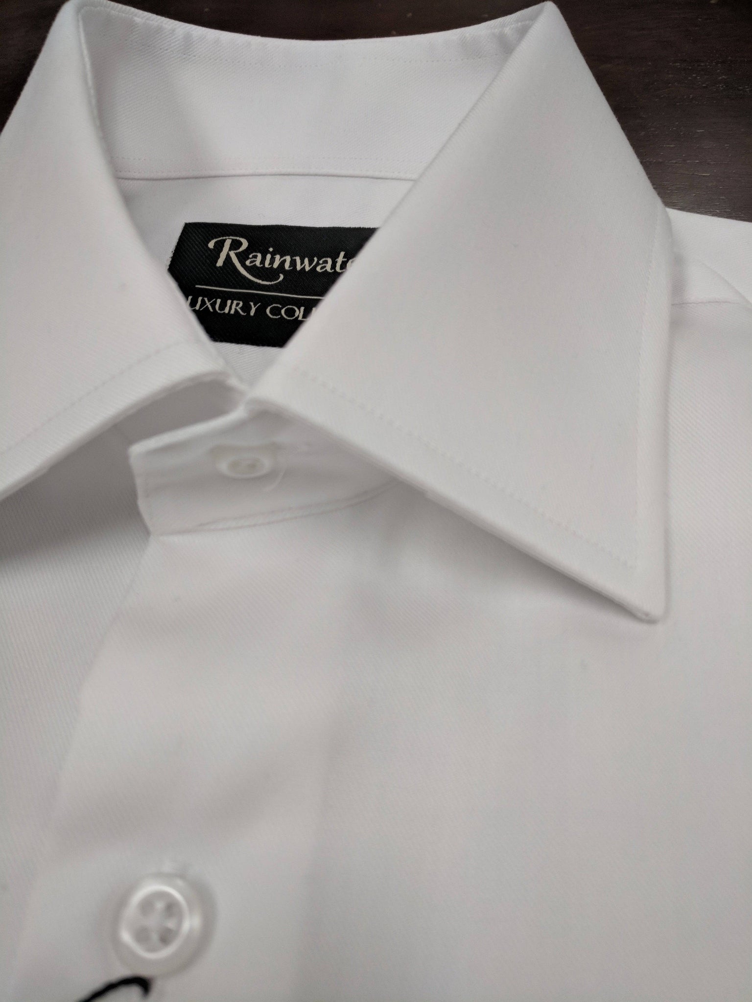 Rainwater's White 100% Cotton Wrinkle Free, Classic Fit, French Cuffs - Dress Shirt - Rainwater's Men's Clothing and Tuxedo Rental