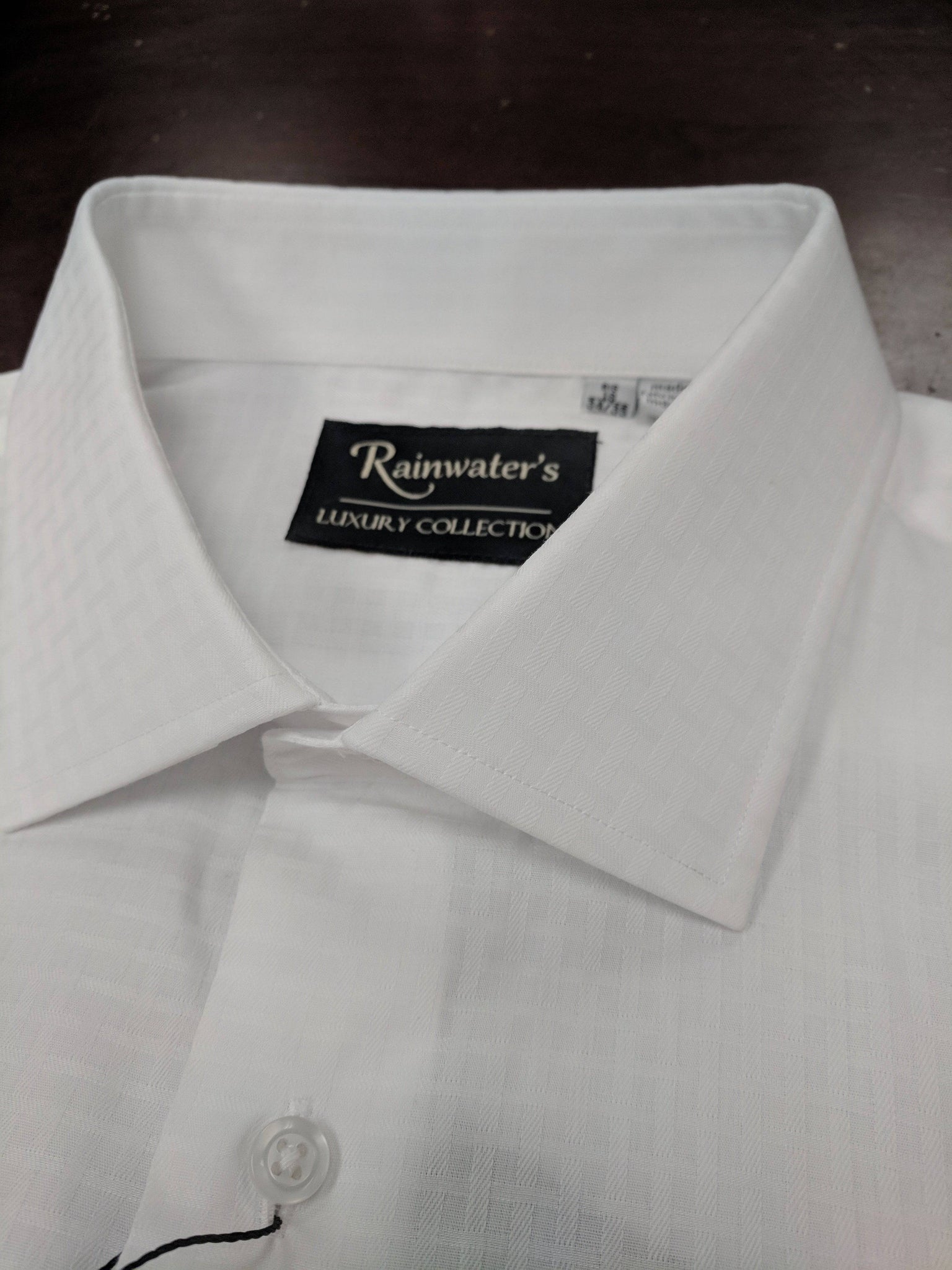 Rainwater's White Parquet Tone on Tone Dress Shirt - Rainwater's Men's Clothing and Tuxedo Rental