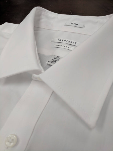 Van Heusen Poplin in White - Rainwater's Men's Clothing and Tuxedo Rental